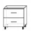 Modul inferior Bafimob НШГа(м)-80(2) Garis MDF (High Gloss), Bej