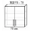 Modul superior Bafimob ВШ-70 MDF (High Gloss), Gri