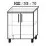 Modul inferior Bafimob НШ-70 MDF (High Gloss), Gri