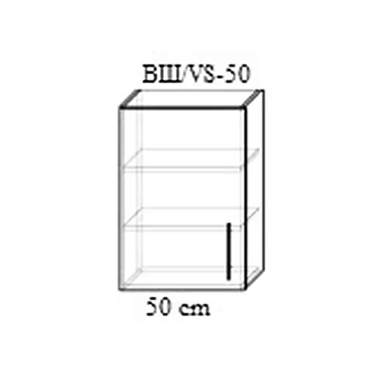 Modul superior Bafimob ВШ-50 MDF (High Gloss), Verde deschis