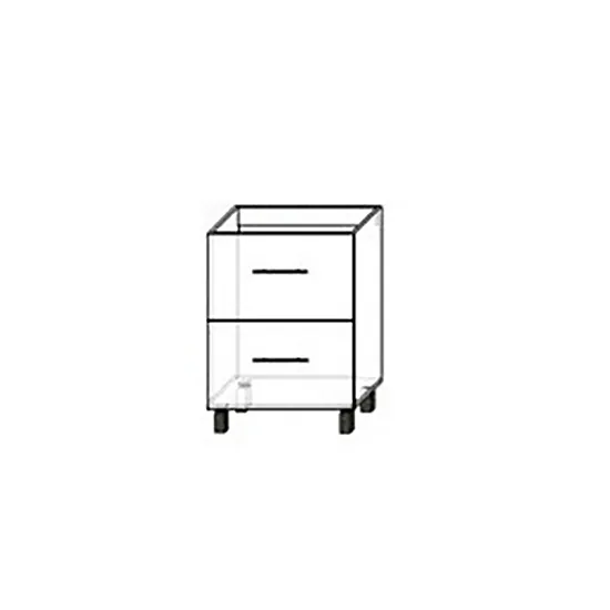 Modul inferior Bafimob НШГа(м)-60(2) Garis MDF (High Gloss), Red