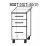 Нижний кухонный шкаф Bafimob НШТ-40(3) Blum (Tandenbox Antaro) МДФ (High Gloss), Красный