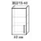Modul superior Bafimob ВШ-40 MDF (High Gloss), Bordo