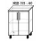 Modul inferior Bafimob НШ-60 MDF (High Gloss), Val de mare