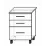 Modul inferior Bafimob НШГа-60(3) Garis MDF (High Gloss), Val de mare