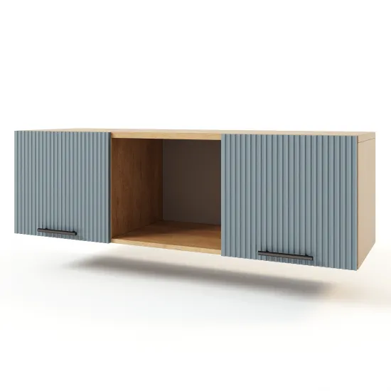 Dulap de perete ML-Mobila Velvet № 5 (150 cm), Stejar auriu/ Laguna Soft