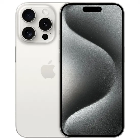 Smartphone Apple iPhone 15 Pro, 8 GB/128 GB, White Titanium