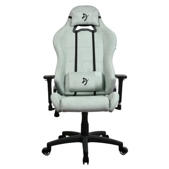 Fotoliu de gaming Arozzi Torretta Soft Fabric, Pearl Green