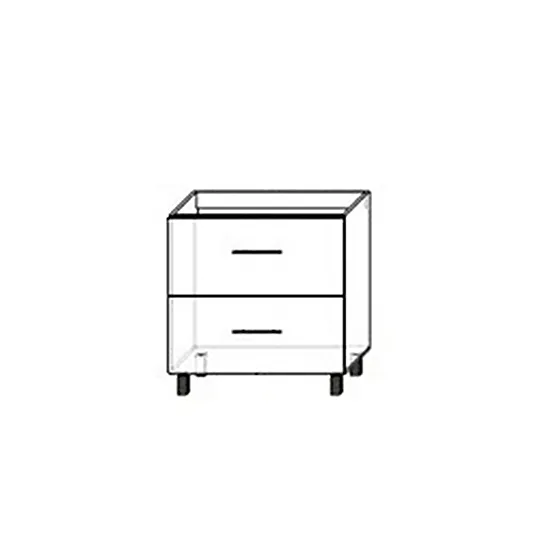 Нижний кухонный шкаф Bafimob НШГа(м)-80(2) Garis ЛДСП Elite, Кортон