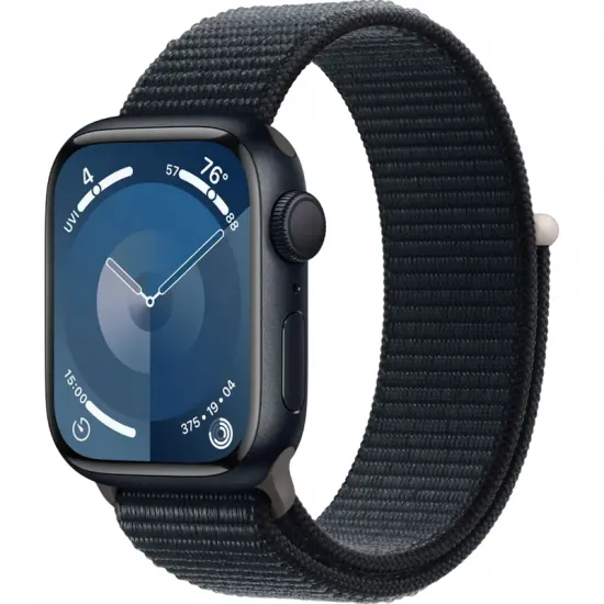 Умные часы Apple Watch Series 9 GPS, 41mm Midnight Sport Loop (MR8Y3)