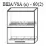 Modul superior Bafimob ВША(с)-60(2) Blum (Aventos HF) MDF (High Gloss), Verde deschis
