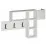 Cuier de perete Showdeko Game Hanger M.DK.A.13168.5 White/White