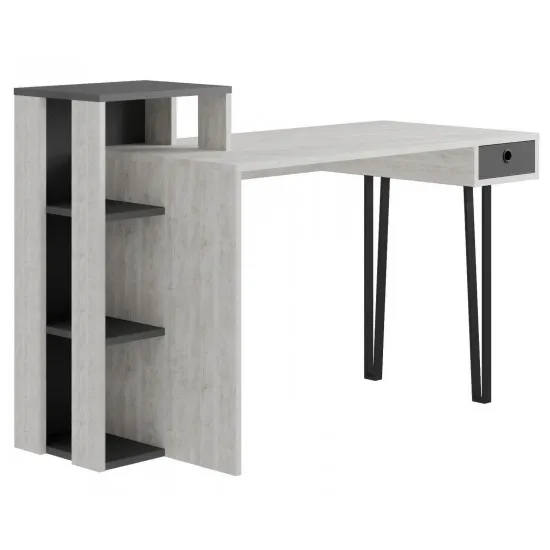 Masa de birou Showdeko Loyd M.MS.22349.3, Ancient White/Anthracite