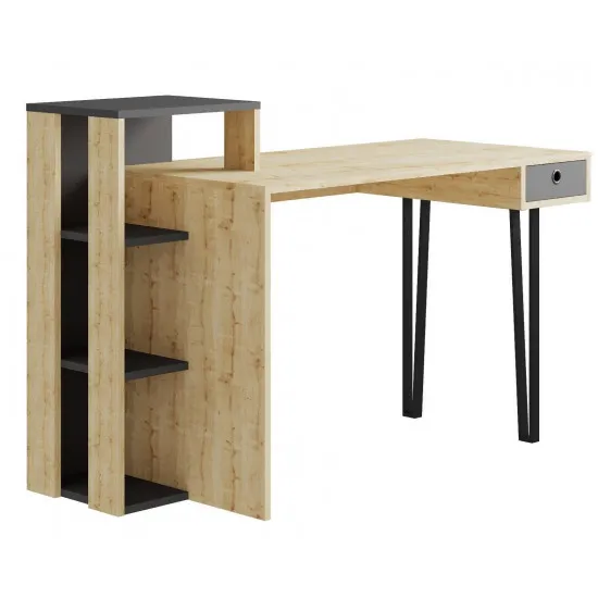 Masa de birou Showdeko Loyd M.MS.22349.4, Oak/Anthracite
