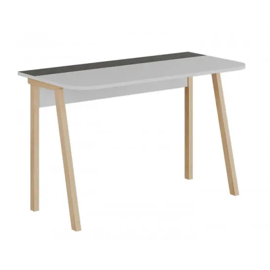 Masa de birou Showdeko Luton, 120x60 cm, White/Retro Gray