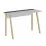 Masa de birou Showdeko Luton, 120x60 cm, White/Retro Gray