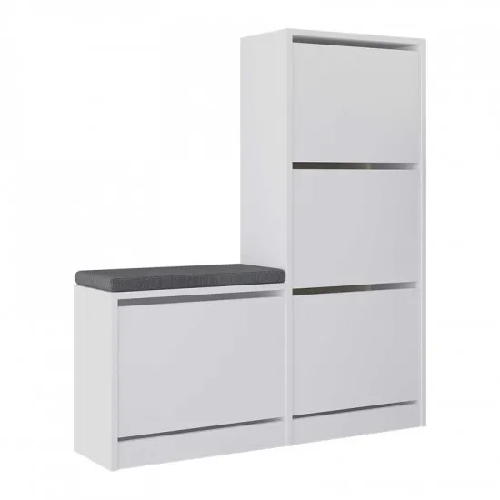 Pantofar Showdeko Dude, 104.8x26x118.5 см, White