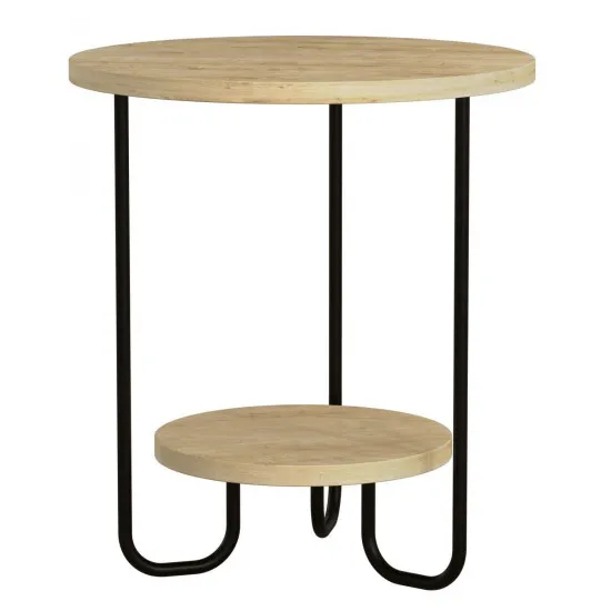 Măsuţă cafea Showdeko Corro, Ø40 cm, Oak