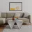 Măsuţă cafea Showdeko Diamond, 80x80 cm, White/Anthracite