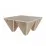 Măsuţă cafea Showdeko Diamond, 80x80 cm, Oak/White