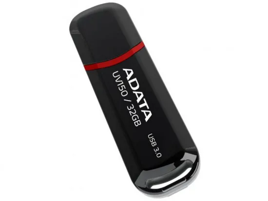 Флешка Adata UV150 AUV150-32G-BK Black (32 ГБ)