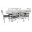 Набор мебели Eva Стол HV-31N White + 8 стульев COCO (White, NV-10WP Grey )