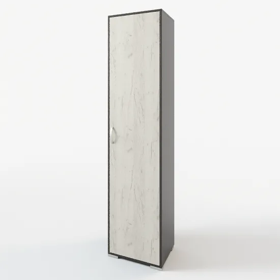 Dulap ML-Mobila ML-2 (50 cm), Antracit / Kraft alb