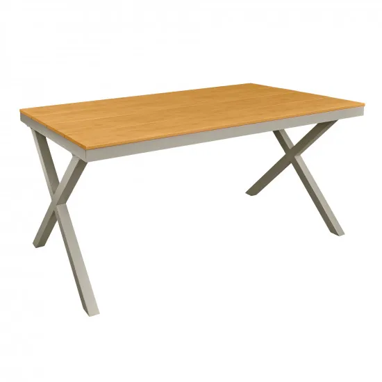 Masă de grădină Decoprim TER-F10, 160x90 cm, Grey/Wood