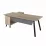 Masa de birou Decoprim Fusion+Box, 200x80/155x40 cm dreapta