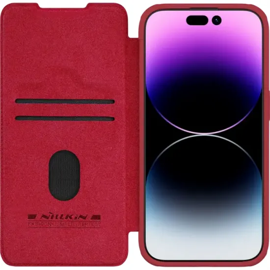 Husă Nilkin Qin Pro pentru iPhone 15, Red