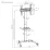 Suport pentru TV pe picior Brateck FS22h44TW, Negru