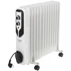 Обогреватель масляный Adler AD7818 White (2500 Вт)