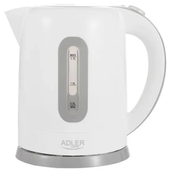 Fierbător electric Adler AD1234 White (1,7 l/2200 W)