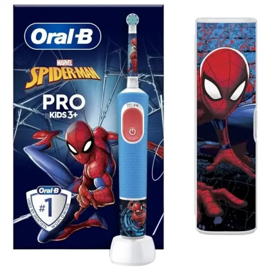 Periuță de dinți electrică Braun Oral-B D103 PRO Spider-Man Blue