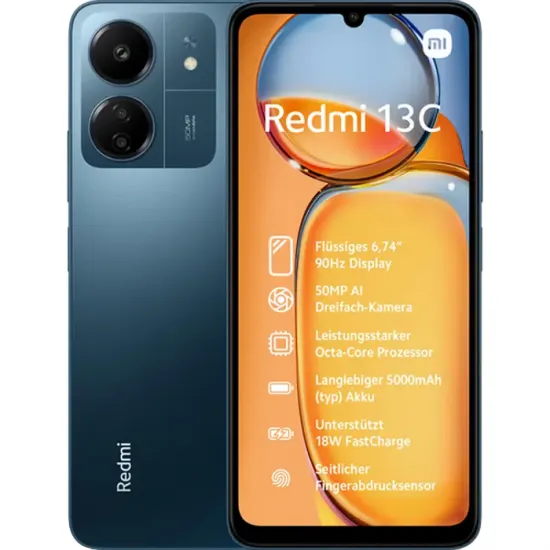 Smartphone Xiaomi Redmi 13C, 6GB/128GB, Navy Blue