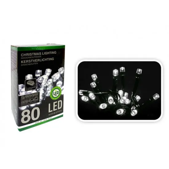 Luminite de Craciun Fir 27415, 80LED, alb-rece, 8 m