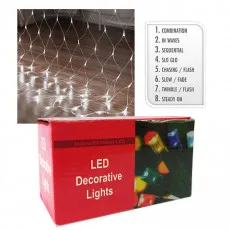 Гирлянда световая Сетка-трапеция 35386, LED, белый, 1.5x1.4x1,8 м Гирлянда световая Сетка-трапеция 35386, LED, белый, 1.5x1.4x1,8 м
