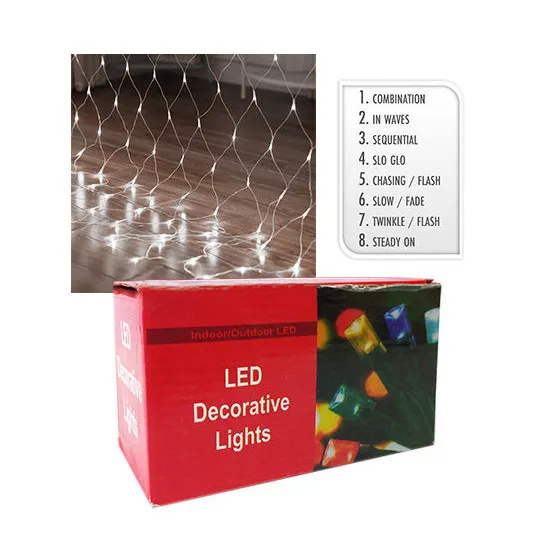 Гирлянда световая Сетка-трапеция 35386, LED, белый, 1.5x1.4x1,8 м