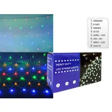 Гирлянда световая Сетка-трапеция 35388, 225LED, разноцветный, 1.5x1.4x2 м Гирлянда световая Сетка-трапеция 35388, 225LED, разноцветный, 1.5x1.4x2 м