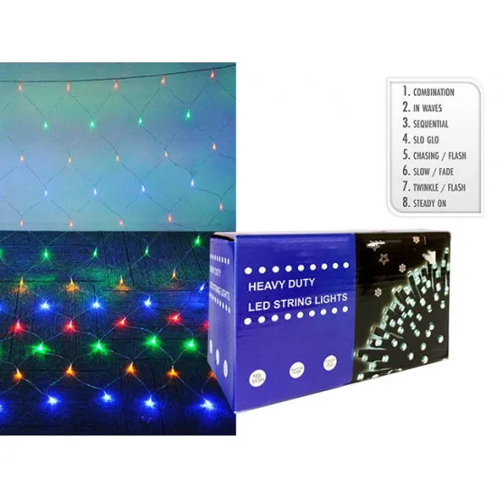 Luminite de Craciun Plasa-trapezoidala 35388, 225LED, multicolor, 1.5x1.4x2 m