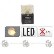 Гирлянда световая Розы, сердца, звезды 39716, 20LED, тепло-белый, 1.3 м Гирлянда световая Розы, сердца, звезды 39716, 20LED, тепло-белый, 1.3 м