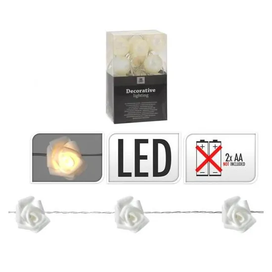 Ð?иÑ?лÑнда ÑвеÑ?Ð¾Ð²Ð°Ñ Ð Ð¾Ð·Ñ?, ÑеÑ?дÑ?а, звездÑ? 39716, 20LED, Ñ?епло-белÑ?й, 1.3 м
