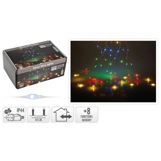 Гирлянда световая Водопад 49292, 200LED разноцветный, 2 м