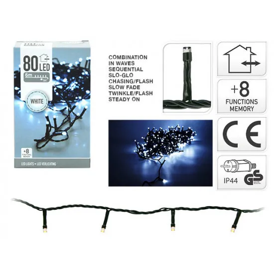 Ð?иÑ?лÑнда ÑвеÑ?Ð¾Ð²Ð°Ñ ÐиÑ?Ñ? 49756, 80LED белÑ?й, 6 м