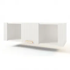 Шкаф навесной ML-Mobila Вельвет N4, 130x40x40 cm, Белый/Золото Шкаф навесной ML-Mobila Вельвет N4, 130x40x40 cm, Белый/Золото