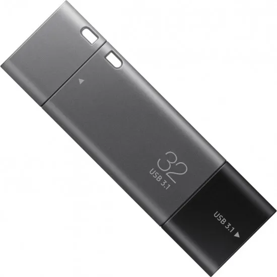 USB накопитель Samsung DUO Plus, 32 ГБ, Silver (MUF-32DB/APC)