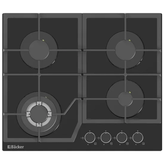 Панель газовая Backer RIKI 6004 Turb Black