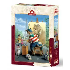 Art Puzzle 5087 Пазл Кот-художник, 500 эл. Art Puzzle 5087 Пазл Кот-художник, 500 эл.