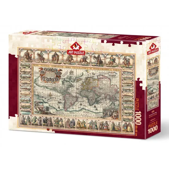 Art Puzzle 4584 Puzzle Old World Map, 1000 el.