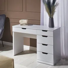Masă toaletă Ambianta Joly, Alb Masă toaletă Ambianta Joly, Alb